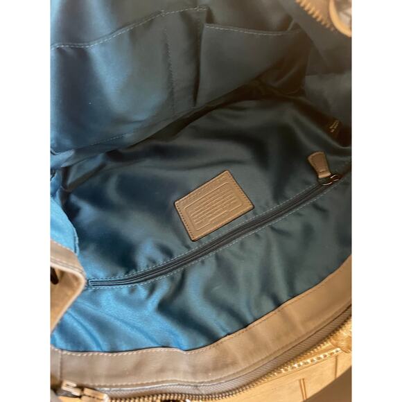 Coach Kristin gray croc Leather Hobo Crossbody Shoulder Bag Handbag tote 18302 - Picture 8 of 9